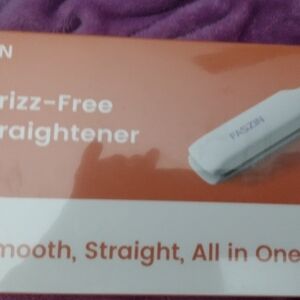 Faszin Ionic Frizz Free Hair Straightener White NIB